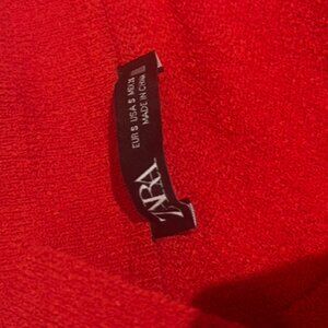 Zara Red Short Sleeve Sweater